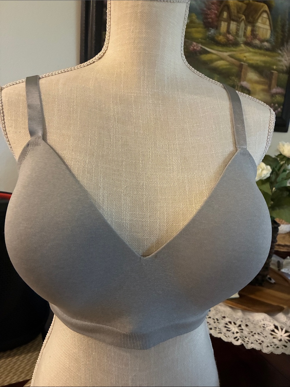 Auden Smooth Gray Wireless T-Shirt Bra